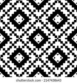 Vector monochrome pattern, Abstract texture for fabric print, card, table cloth, furniture, banner, cover, invitation, decoration, wrapping.