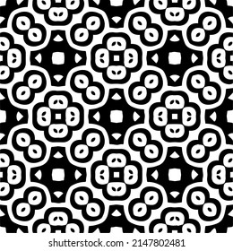 Vector monochrome pattern, Abstract texture for fabric print, card, table cloth, furniture, banner, cover, invitation, decoration, wrapping.