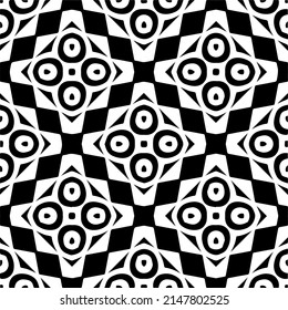 Vector monochrome pattern, Abstract texture for fabric print, card, table cloth, furniture, banner, cover, invitation, decoration, wrapping.