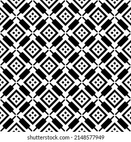 Vector monochrome pattern, Abstract texture for fabric print, card, table cloth, furniture, banner, cover, invitation, decoration, wrapping.