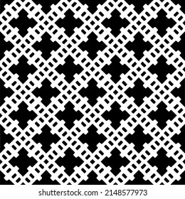 Vector monochrome pattern, Abstract texture for fabric print, card, table cloth, furniture, banner, cover, invitation, decoration, wrapping.