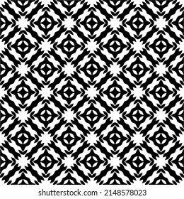 Vector monochrome pattern, Abstract texture for fabric print, card, table cloth, furniture, banner, cover, invitation, decoration, wrapping.