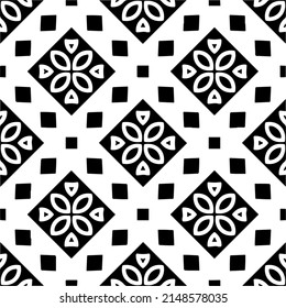 Vector monochrome pattern, Abstract texture for fabric print, card, table cloth, furniture, banner, cover, invitation, decoration, wrapping.