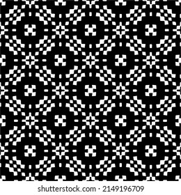 Vector monochrome pattern, Abstract texture for fabric print, card, table cloth, furniture, banner, cover, invitation, decoration, wrapping.