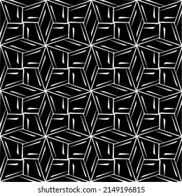 Vector monochrome pattern, Abstract texture for fabric print, card, table cloth, furniture, banner, cover, invitation, decoration, wrapping.