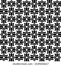 Vector monochrome pattern, Abstract texture for fabric print, card, table cloth, furniture, banner, cover, invitation, decoration, wrapping.seamless repeating pattern.Black and 
white color.