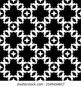 Vector monochrome pattern, Abstract texture for fabric print, card, table cloth, furniture, banner, cover, invitation, decoration, wrapping.seamless repeating pattern.Black and 
white color.