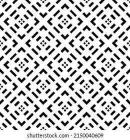 Vector monochrome pattern, Abstract texture for fabric print, card, table cloth, furniture, banner, cover, invitation, decoration, wrapping.seamless repeating pattern.Black and 
white color.