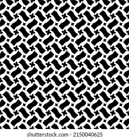 Vector monochrome pattern, Abstract texture for fabric print, card, table cloth, furniture, banner, cover, invitation, decoration, wrapping.seamless repeating pattern.Black and 
white color.