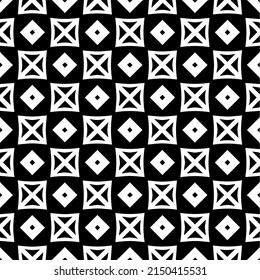 Vector monochrome pattern, Abstract texture for fabric print, card, table cloth, furniture, banner, cover, invitation, decoration, wrapping.seamless repeating pattern.Black and 
white color.