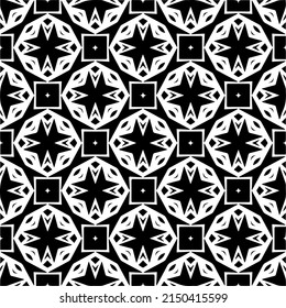 Vector monochrome pattern, Abstract texture for fabric print, card, table cloth, furniture, banner, cover, invitation, decoration, wrapping.seamless repeating pattern.Black and 
white color.