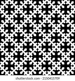 Vector monochrome pattern, Abstract texture for fabric print, card, table cloth, furniture, banner, cover, invitation, decoration, wrapping.seamless repeating pattern.Black and 
white color.