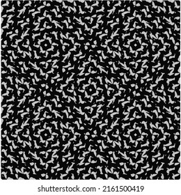 Vector monochrome pattern, Abstract texture for fabric print, card, table cloth, furniture, banner, cover, invitation, decoration, wrapping.seamless repeating pattern.Black and 
white color.