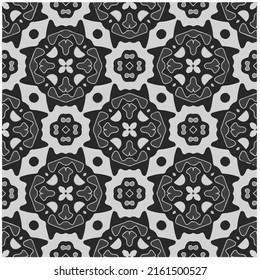 Vector monochrome pattern, Abstract texture for fabric print, card, table cloth, furniture, banner, cover, invitation, decoration, wrapping.seamless repeating pattern.Black and 
white color.
