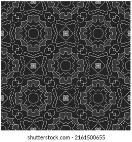 Vector monochrome pattern, Abstract texture for fabric print, card, table cloth, furniture, banner, cover, invitation, decoration, wrapping.seamless repeating pattern.Black and 
white color.
