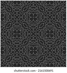 Vector monochrome pattern, Abstract texture for fabric print, card, table cloth, furniture, banner, cover, invitation, decoration, wrapping.seamless repeating pattern.Black and 
white color.