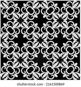 
Vector monochrome pattern, Abstract texture for fabric print, card, table cloth, furniture, banner, cover, invitation, decoration, wrapping.seamless repeating pattern.Black and 
white color.