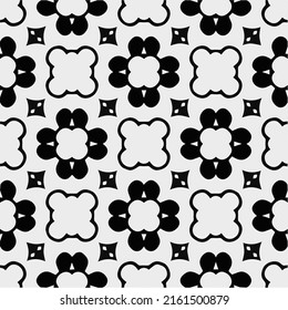 Vector monochrome pattern, Abstract texture for fabric print, card, table cloth, furniture, banner, cover, invitation, decoration, wrapping.seamless repeating pattern.Black and 
white color.
