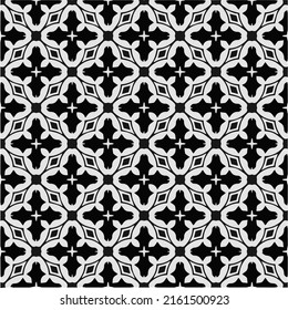 Vector monochrome pattern, Abstract texture for fabric print, card, table cloth, furniture, banner, cover, invitation, decoration, wrapping.seamless repeating pattern.Black and 
white color.
