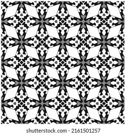 Vector monochrome pattern, Abstract texture for fabric print, card, table cloth, furniture, banner, cover, invitation, decoration, wrapping.seamless repeating pattern.Black and 
white color.