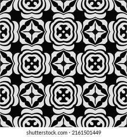 
Vector monochrome pattern, Abstract texture for fabric print, card, table cloth, furniture, banner, cover, invitation, decoration, wrapping.seamless repeating pattern.Black and 
white color.