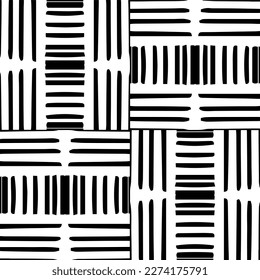Vector monochrome pattern, Abstract texture for fabric print, card, table cloth, furniture, banner, cover, invitation, decoration, wrapping.seamless repeating pattern.Black and 
white color.