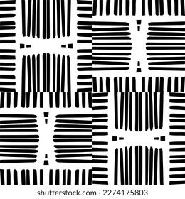 Vector monochrome pattern, Abstract texture for fabric print, card, table cloth, furniture, banner, cover, invitation, decoration, wrapping.seamless repeating pattern.Black and 
white color.