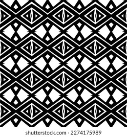 Vector monochrome pattern, Abstract texture for fabric print, card, table cloth, furniture, banner, cover, invitation, decoration, wrapping.seamless repeating pattern.Black and 
white color.