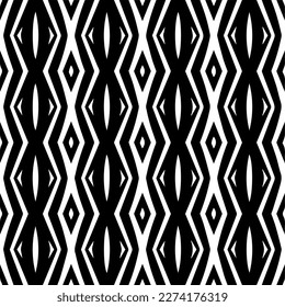 Vector monochrome pattern, Abstract texture for fabric print, card, table cloth, furniture, banner, cover, invitation, decoration, wrapping.seamless repeating pattern.Black and 
white color.