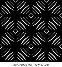 Vector monochrome pattern, Abstract texture for fabric print, card, table cloth, furniture, banner, cover, invitation, decoration, wrapping.seamless repeating pattern.Black and 
white color.