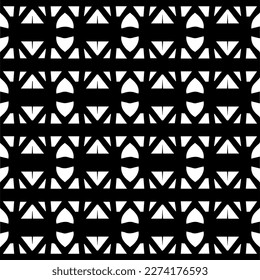Vector monochrome pattern, Abstract texture for fabric print, card, table cloth, furniture, banner, cover, invitation, decoration, wrapping.seamless repeating pattern.Black and 
white color.
