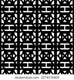 Vector monochrome pattern, Abstract texture for fabric print, card, table cloth, furniture, banner, cover, invitation, decoration, wrapping.seamless repeating pattern.Black and 
white color.