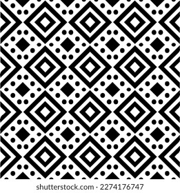 Vector monochrome pattern, Abstract texture for fabric print, card, table cloth, furniture, banner, cover, invitation, decoration, wrapping.seamless repeating pattern.Black and 
white color.