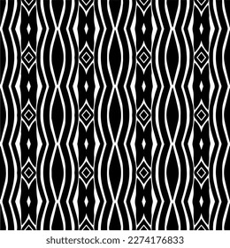 Vector monochrome pattern, Abstract texture for fabric print, card, table cloth, furniture, banner, cover, invitation, decoration, wrapping.seamless repeating pattern.Black and 
white color.