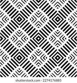 Vector monochrome pattern, Abstract texture for fabric print, card, table cloth, furniture, banner, cover, invitation, decoration, wrapping.seamless repeating pattern.Black and 
white color.