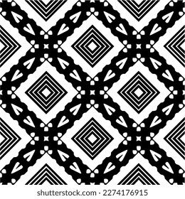 Vector monochrome pattern, Abstract texture for fabric print, card, table cloth, furniture, banner, cover, invitation, decoration, wrapping.seamless repeating pattern.Black and 
white color.
