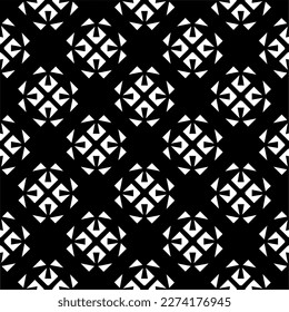 Vector monochrome pattern, Abstract texture for fabric print, card, table cloth, furniture, banner, cover, invitation, decoration, wrapping.seamless repeating pattern.Black and 
white color.