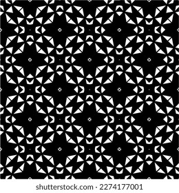 Vector monochrome pattern, Abstract texture for fabric print, card, table cloth, furniture, banner, cover, invitation, decoration, wrapping.seamless repeating pattern.Black and 
white color.