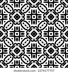 Vector monochrome pattern, Abstract texture for fabric print, card, table cloth, furniture, banner, cover, invitation, decoration, wrapping.seamless repeating pattern.Black and 
white color.