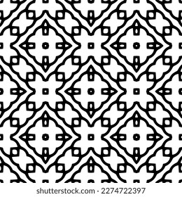 Vector monochrome pattern, Abstract texture for fabric print, card, table cloth, furniture, banner, cover, invitation, decoration, wrapping.seamless repeating pattern.Black and 
white color.