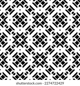 Vector monochrome pattern, Abstract texture for fabric print, card, table cloth, furniture, banner, cover, invitation, decoration, wrapping.seamless repeating pattern.Black and 
white color.