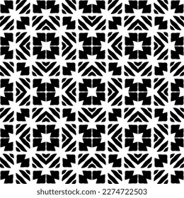 Vector monochrome pattern, Abstract texture for fabric print, card, table cloth, furniture, banner, cover, invitation, decoration, wrapping.seamless repeating pattern.Black and 
white color.
