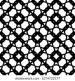 Vector monochrome pattern, Abstract texture for fabric print, card, table cloth, furniture, banner, cover, invitation, decoration, wrapping.seamless repeating pattern.Black and 
white color.
