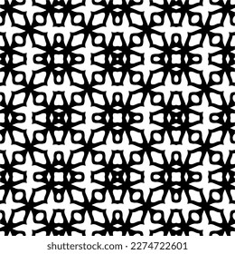 Vector monochrome pattern, Abstract texture for fabric print, card, table cloth, furniture, banner, cover, invitation, decoration, wrapping.seamless repeating pattern.Black and 
white color.