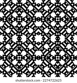 Vector monochrome pattern, Abstract texture for fabric print, card, table cloth, furniture, banner, cover, invitation, decoration, wrapping.seamless repeating pattern.Black and 
white color.