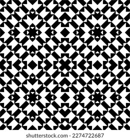 Vector monochrome pattern, Abstract texture for fabric print, card, table cloth, furniture, banner, cover, invitation, decoration, wrapping.seamless repeating pattern.Black and 
white color.