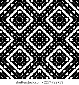 Vector monochrome pattern, Abstract texture for fabric print, card, table cloth, furniture, banner, cover, invitation, decoration, wrapping.seamless repeating pattern.Black and 
white color.