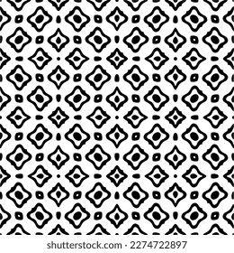 Vector monochrome pattern, Abstract texture for fabric print, card, table cloth, furniture, banner, cover, invitation, decoration, wrapping.seamless repeating pattern.Black and 
white color.