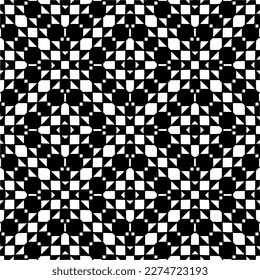 Vector monochrome pattern, Abstract texture for fabric print, card, table cloth, furniture, banner, cover, invitation, decoration, wrapping.seamless repeating pattern.Black and 
white color.
