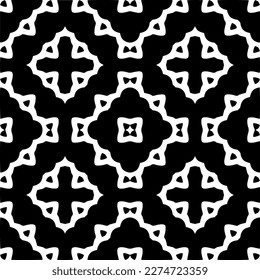 Vector monochrome pattern, Abstract texture for fabric print, card, table cloth, furniture, banner, cover, invitation, decoration, wrapping.seamless repeating pattern.Black and 
white color.